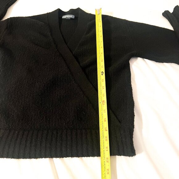 MODCLOTH Sulty Sophisticated Surplice Sweater Faux Wrap Knit Pullover V-Neck S - Picture 7 of 8